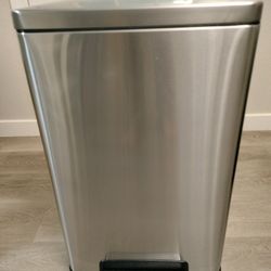Tramontina 13 Gal Step Trash Can Stainless Steel