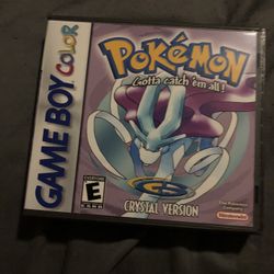 Pokémon crystal For Gameboy Color With Custom Hard Case