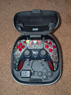 Horror theme custom ps5 dual edge controller
