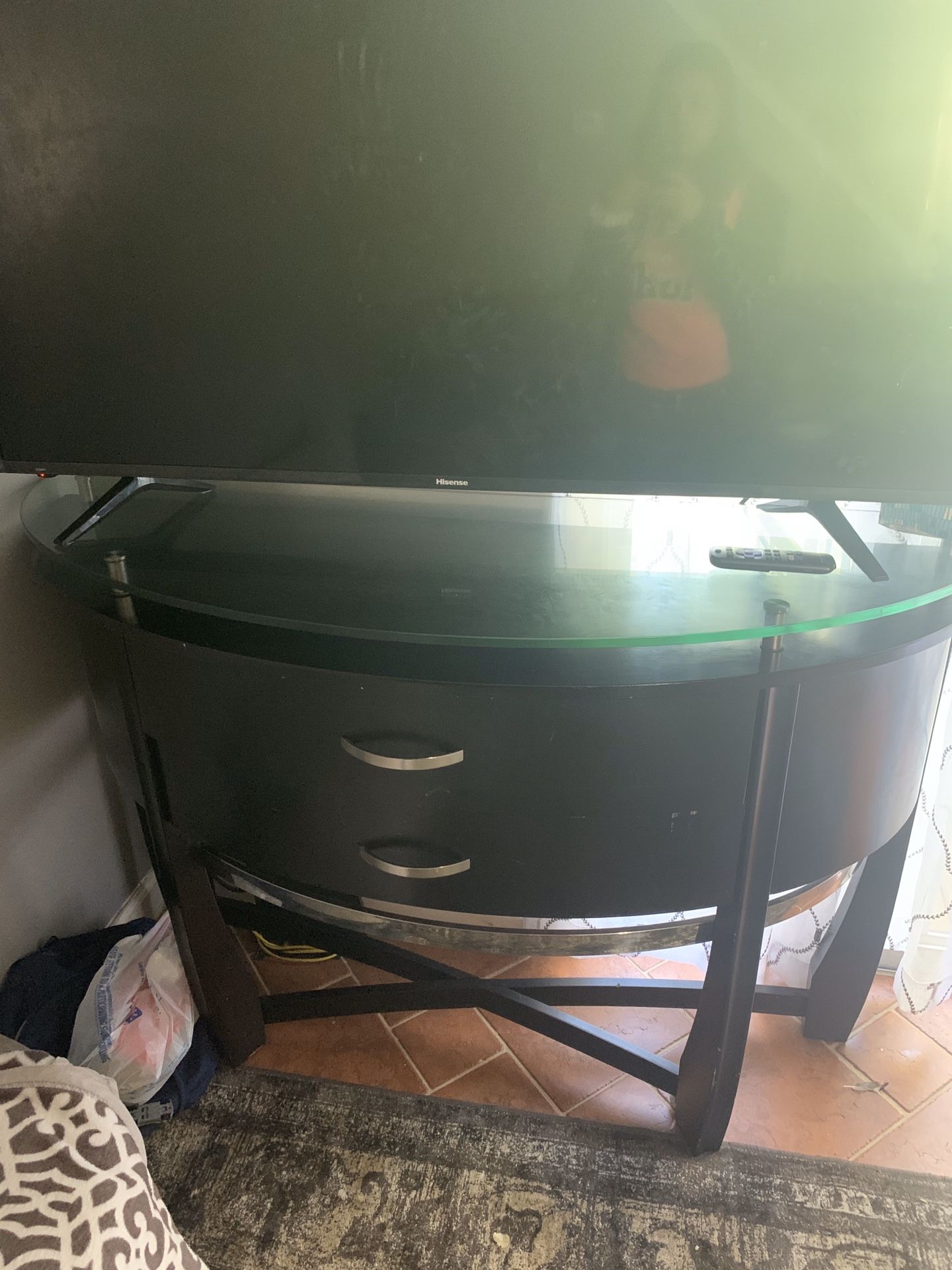 Tv table with storage drawers