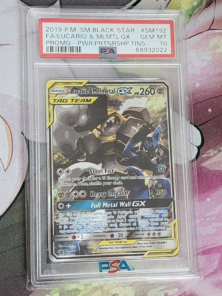 Lucario & Melmetal GX SM192 Promo PSA 10 Pokemon Card