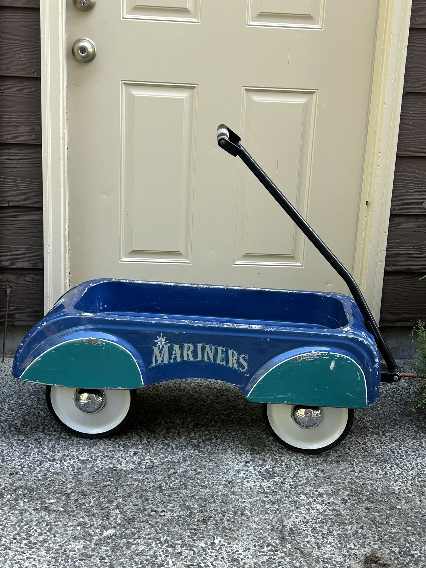 HTF Seattle Mariners Steel Bed Wagon Full Size