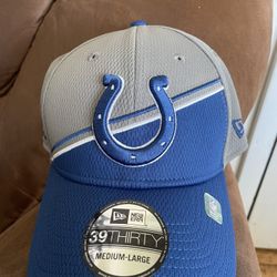 Indianapolis Colts New era NFL Sideline Flexfit Hat Size ML