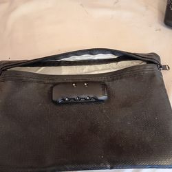 Money Bag With Lock 11 X 5 Inches Black Oxford Cloth firm price pick up only $20 bucks  u can lock ur money and medicine set ur own combination pick u