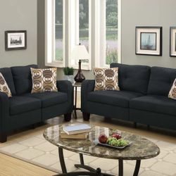BLACK SOFA & LOVESEAT $499