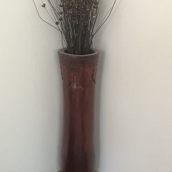Bali Wood Vase 
