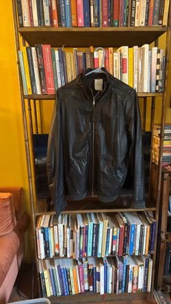 Leather bomber Jacket. Made In Italy. High End