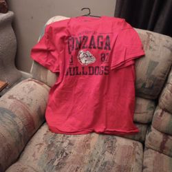 Russell Gonzaga Bulldogs Adult 2XL Pullover Shirt Red Blue Print New 
