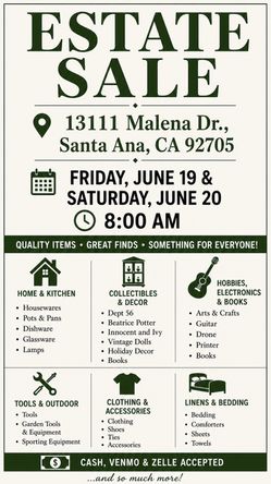 Estate Sale - North Tustin