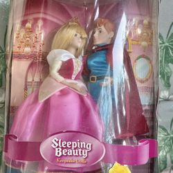 Vintage Disney Princess Dancing With My Prince Sleeping Beauty Dolls 2004