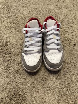 Air Jordan 1 Low SE Smoke Grey/Gym Red/White