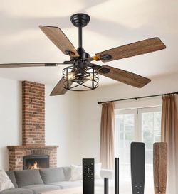 Ceiling fan 52”  with control