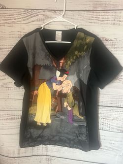 Vintage Disney Snow White scrub top size large