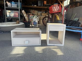 Wall Mounted Nightstands - Solid Wood