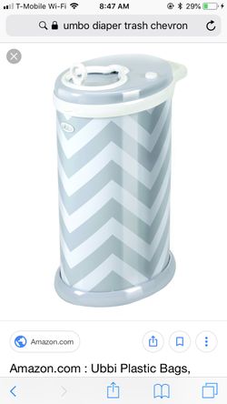 Ubbi diaper pale with extra bags. Brand new $120