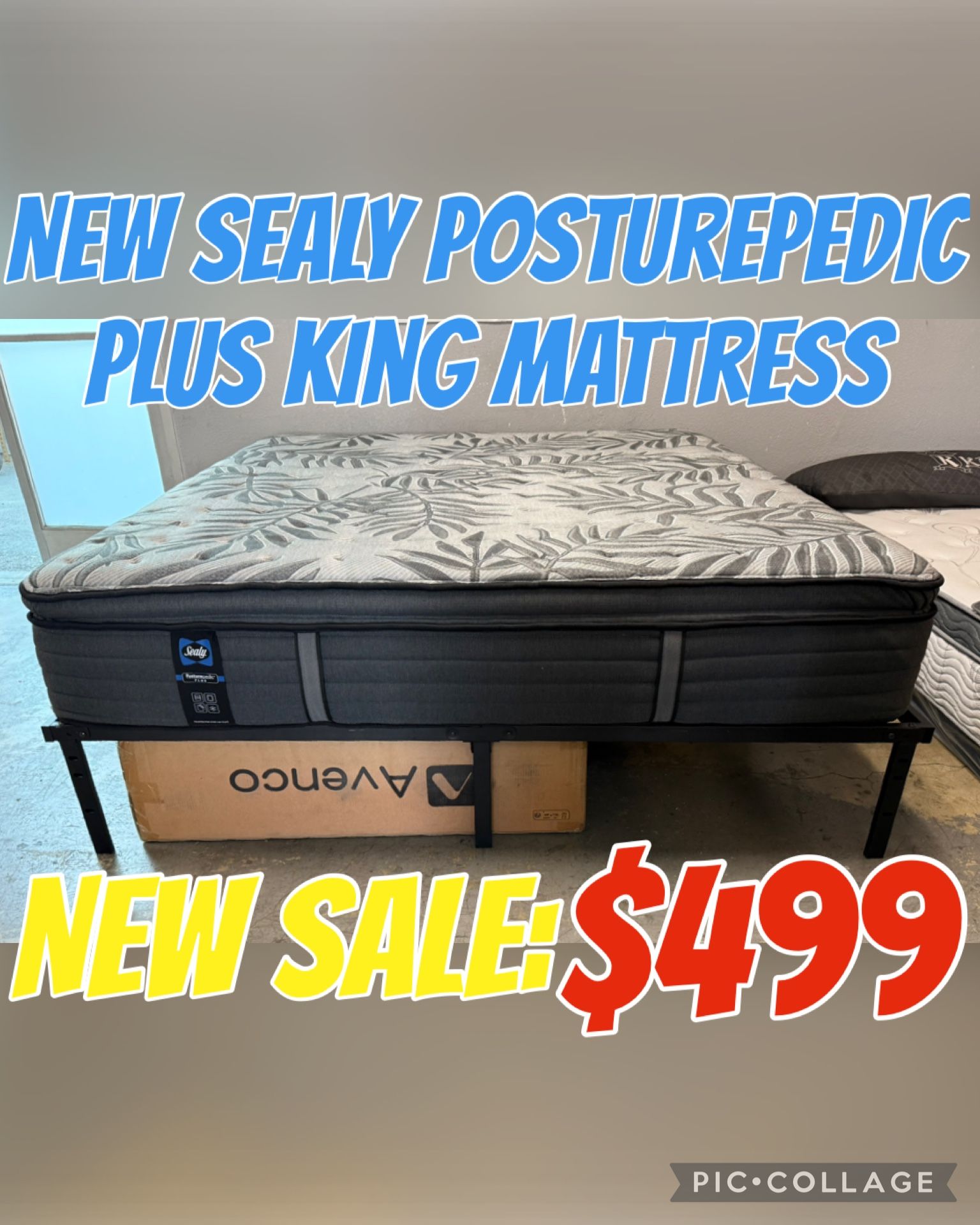 NEW SEALY POSTUREPEDIC PLUS KING MATTRESS