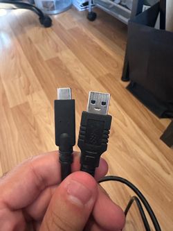 USB-A Male to Mini-USB Male Round Cable, 3 ft, 1:1 Connection, Black