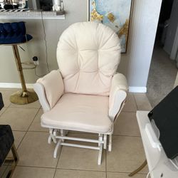 Blush Pink Rocking Chair 