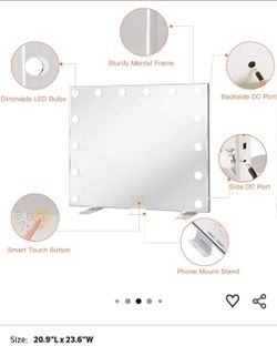 Vanity Mirror with LED Light
