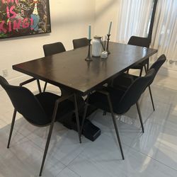 Handmade Dining Table. Can Seat Up To 10 With Extension Leafs.  
