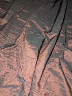 Faux Silk And Taffeta Curtains And Rods