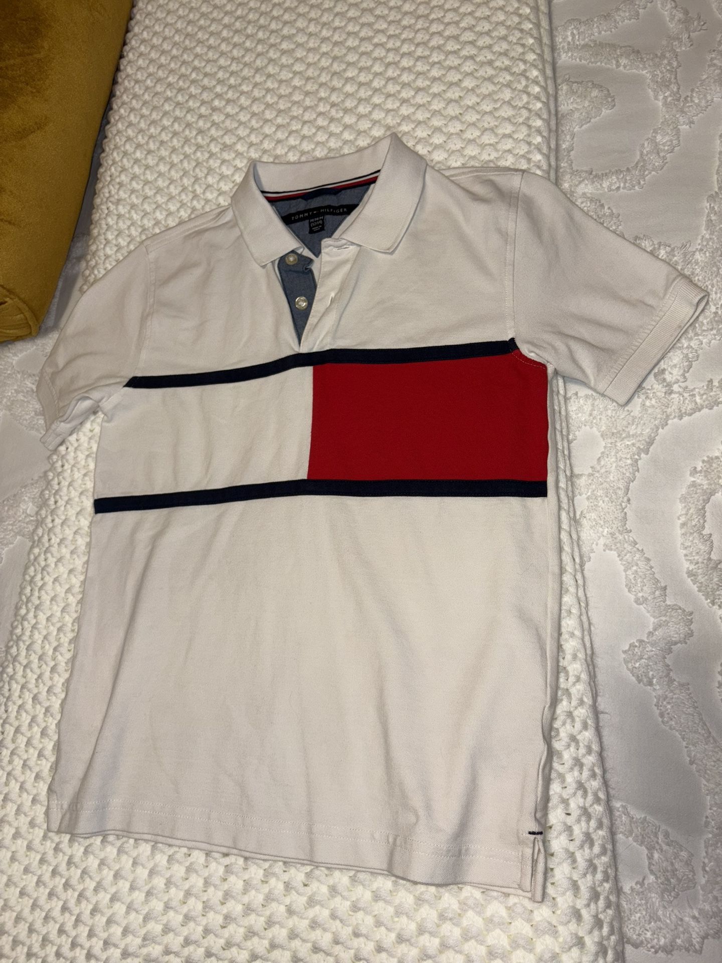 Boys White Tommy Polo