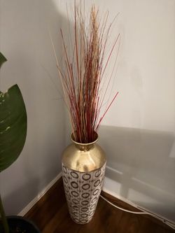 2 Large decorative floor vases