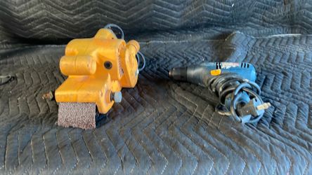 Sander and Ryobi drill