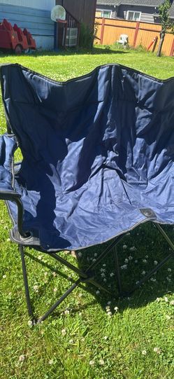 Twin oversized folding chair perfect for camping parades and other outdoor activities
