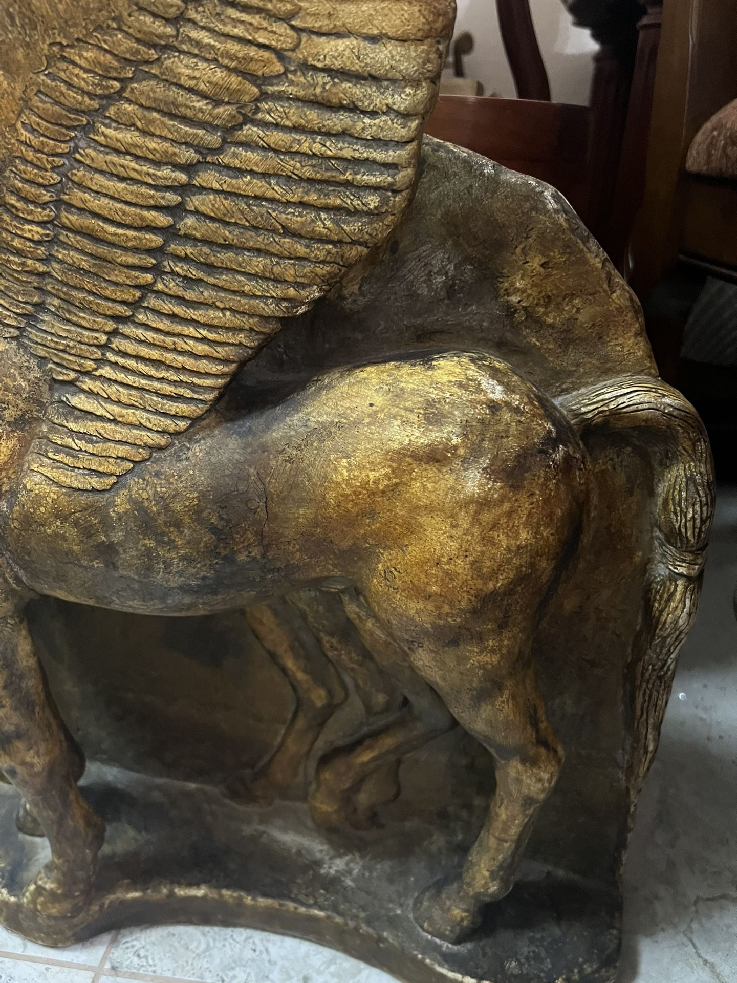 アメリカ　20年前　Attila's Original Repro　馬　彫刻 20”x20” Attila's Original Repro Sculpture Cast Stone Sculpture