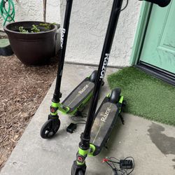 $10 Each Electric Razor Scooters & Chargers