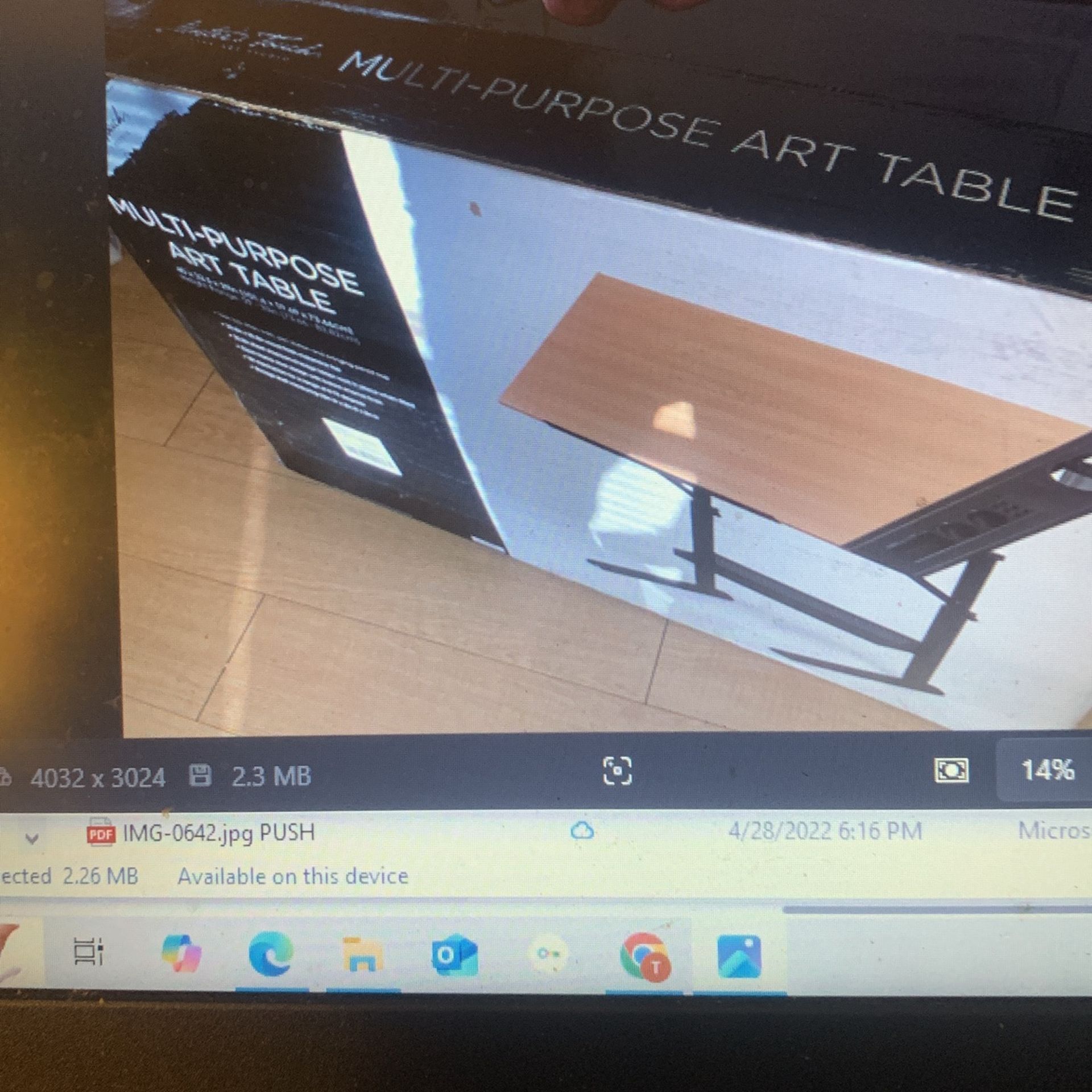 Artist Drawing Table. Unopened Box