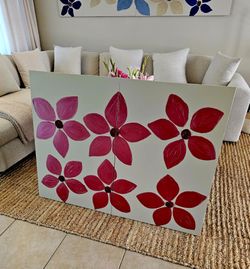 Large contemporary textured painting