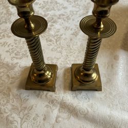 Antique Brass Candle Stick Holder