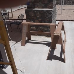 Wooden Saw Horses 