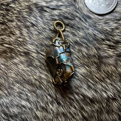 Wire Wrapped Crystal Pendants 