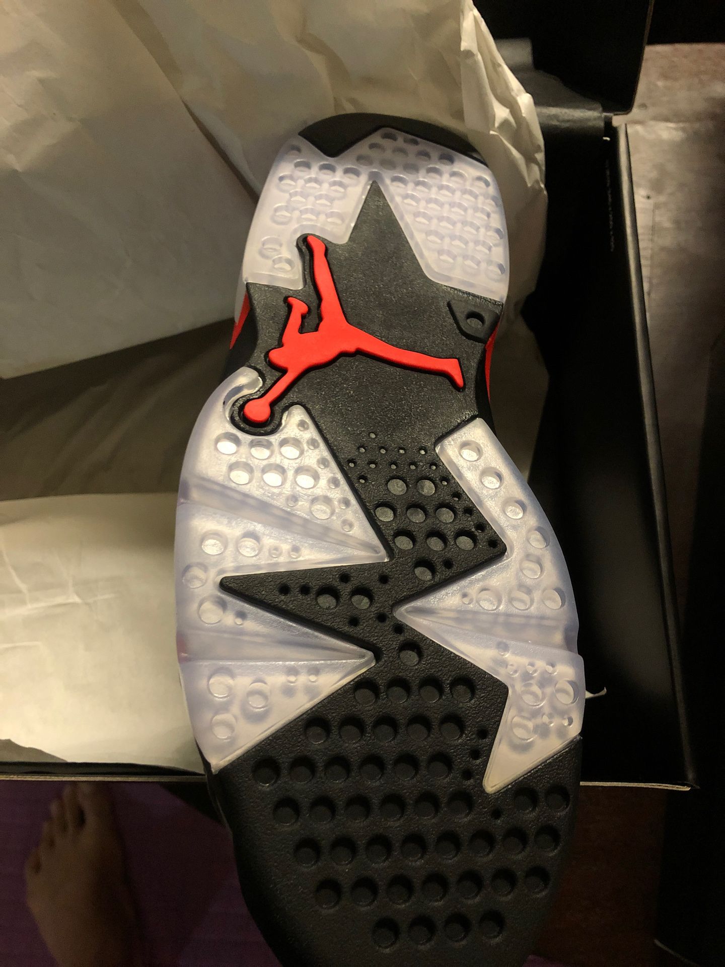 Air Jordan 6 Retro SP DS SZ 9.5 Reflect Silver/Infrared-Black