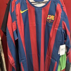 Nike Barcelona Ronaldinho Re-Issue Jersey Size XXL/2XL