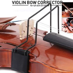 Corrector de arco de Violín de doble ranura, herramienta de enseñanza para enderezar, colimador para principiantes en violín, entrenamiento de práctic