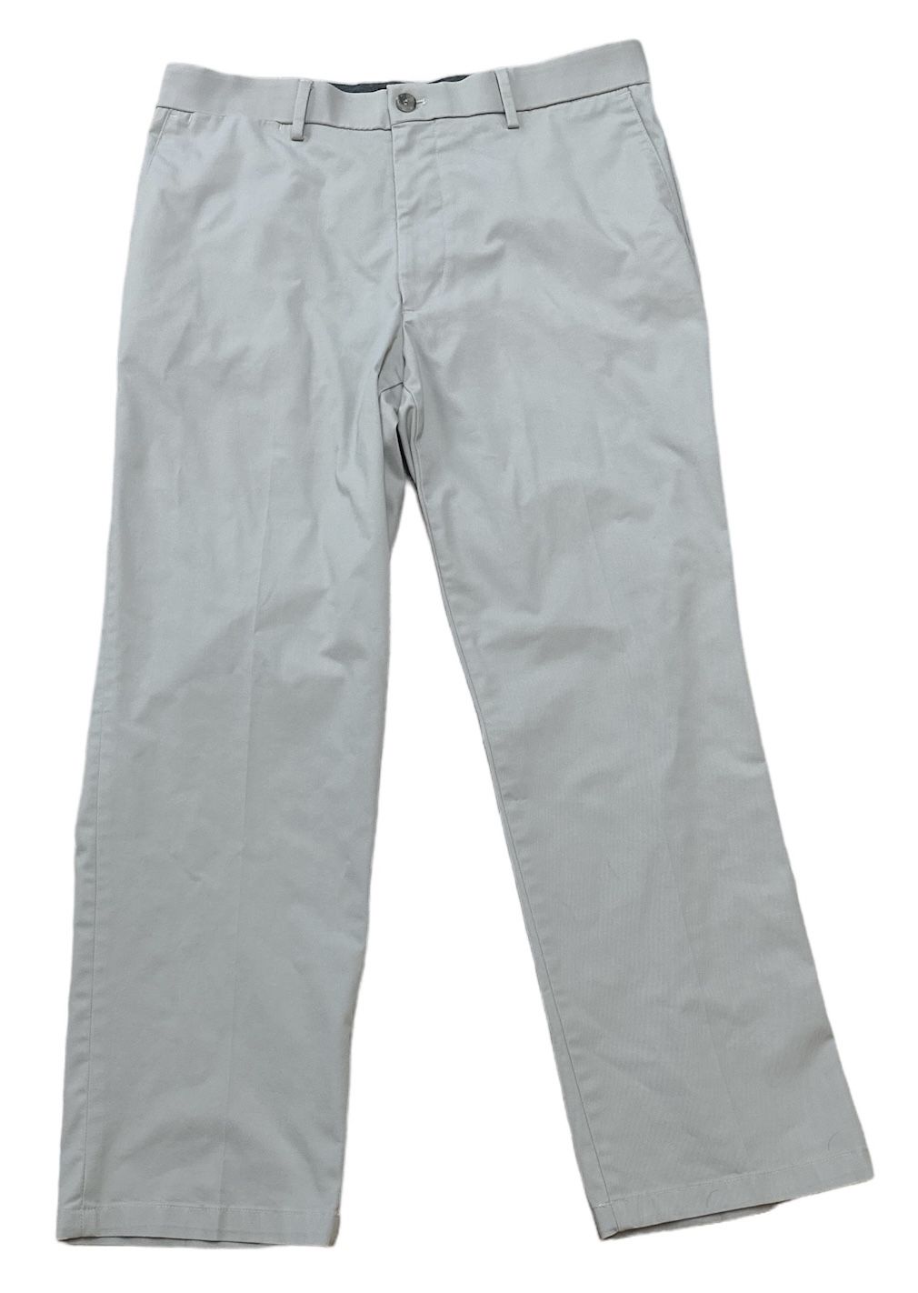 Dockers Pants Men’s 34x29 Tan Khaki Chino Straight Fit Flat Front Casual Preppy