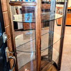 China Cabinet Vintage Oak