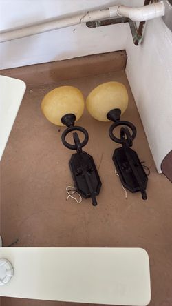 Ceiling fans, wall sconces