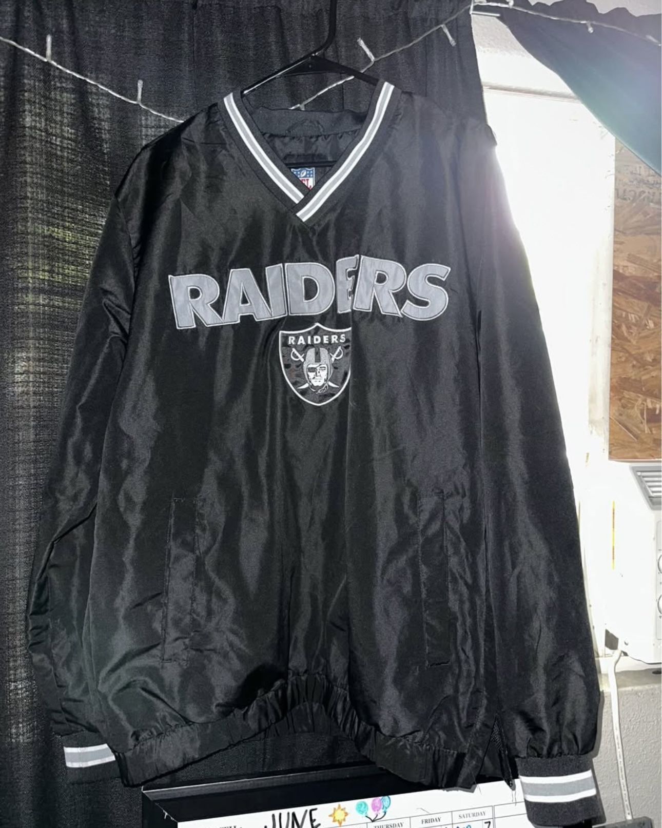 Raiders Crewneck Windbreaker