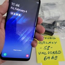 Samsung Galaxy S8 Unlocked 64 GB with Excellent Battery Life