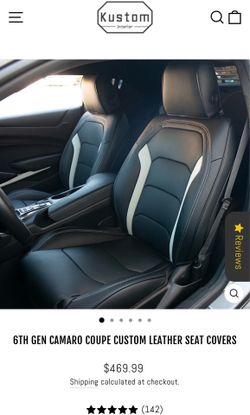 KUSTOM INTERIOR CAMARO LEATHER SEAT COVERS