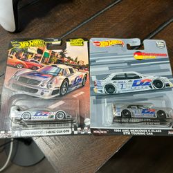 Hot Wheels Premium Mercedes-Benz D2 CLK-GTR And C-Class DTM Touring Car