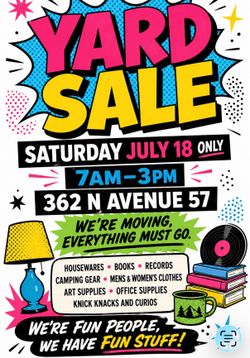 Yard Sale - Highland Park