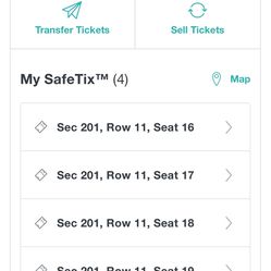 Justin Timberlake Tour- 4 Available - Face Value