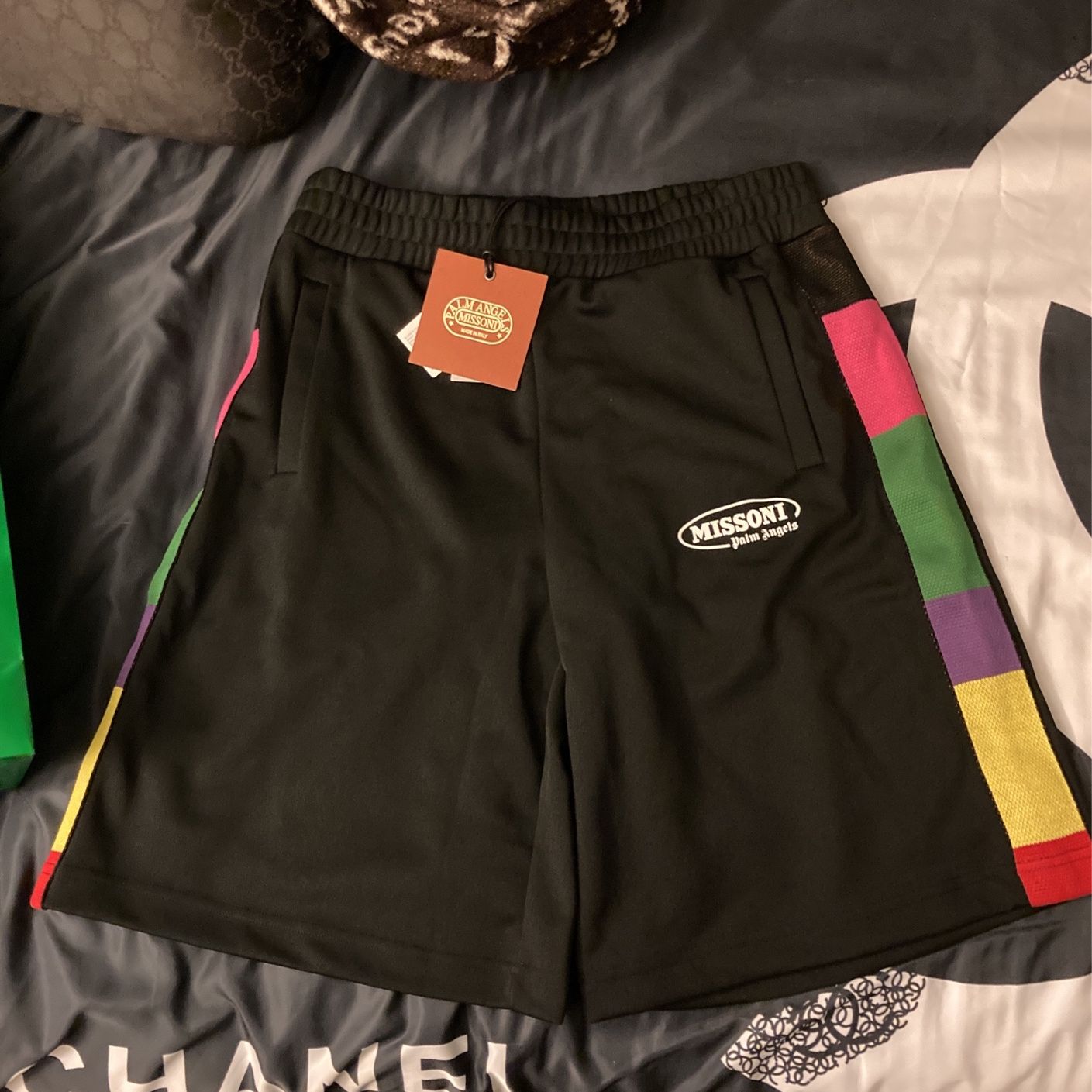New Authentic Palm Angels Missoni Shorts Sz Large