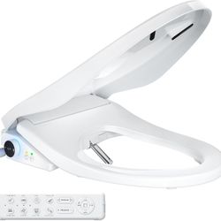 SmartWhale Electric Bidet Toilet Seat, Elongated Heated Toilet Seat